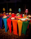 Gedeckter Tisch Kunterbunt